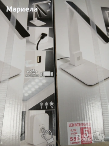 LED Настолна лампа / USB За зареждане / Димиране, снимка 2 - Лед осветление - 53605997