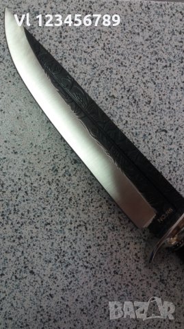 Фиксиран ловен нож с твърд калъф R6 -180x300, снимка 3 - Ножове - 28107701
