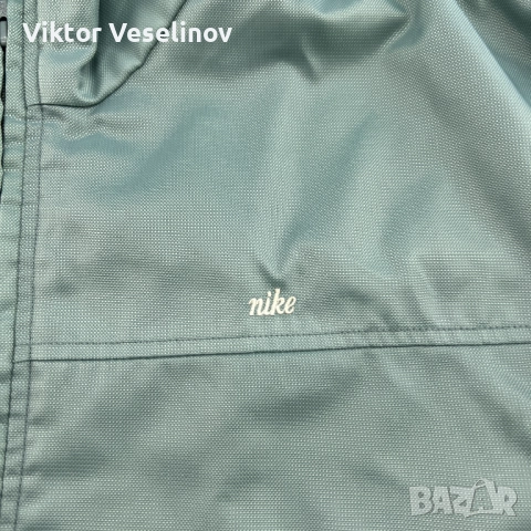 Nike 90-те Ретро Мъжка Ветровка Размер XL Зелена, снимка 3 - Спортни дрехи, екипи - 52507110