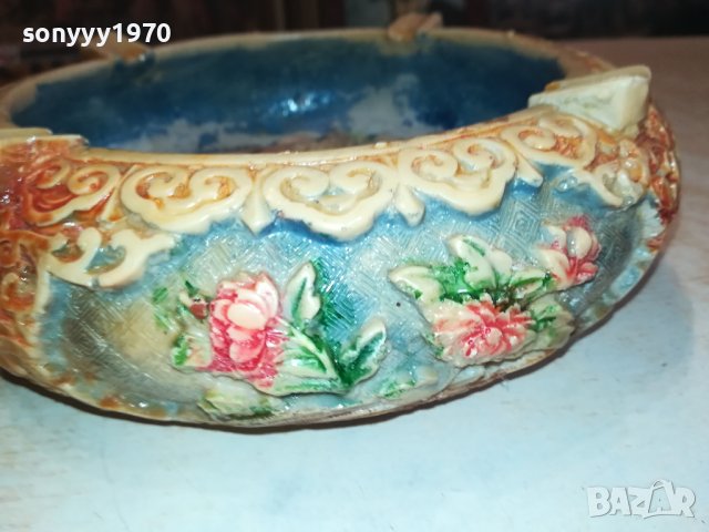 ГОЛЯМ КРАСИВ СТИЛЕН ПЕПЕЛНИК ОТ ФРАНЦИЯ 1911231127, снимка 6 - Антикварни и старинни предмети - 43056521