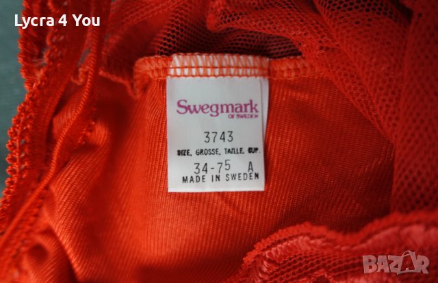 75A/B червен еротичен корсет с меки чашки и жартиери, снимка 7 - Бельо - 40772746