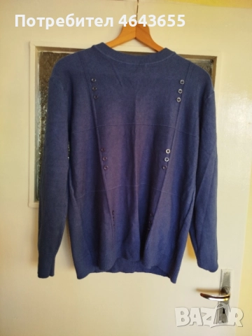 Синя зимна блуза хл размер , снимка 3 - Пуловери - 52424996