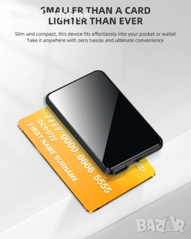 128GB гласов рекордер, аудио рекордер с AI-интелигентно тройно шумопотискане, записващо устройство , снимка 5 - Други - 53443414