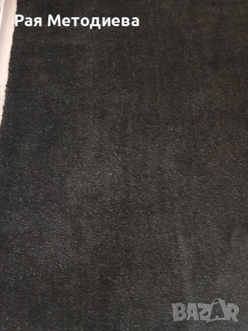 черен килим със сребристо ламе 130/190 см, снимка 2 - Килими - 52818702