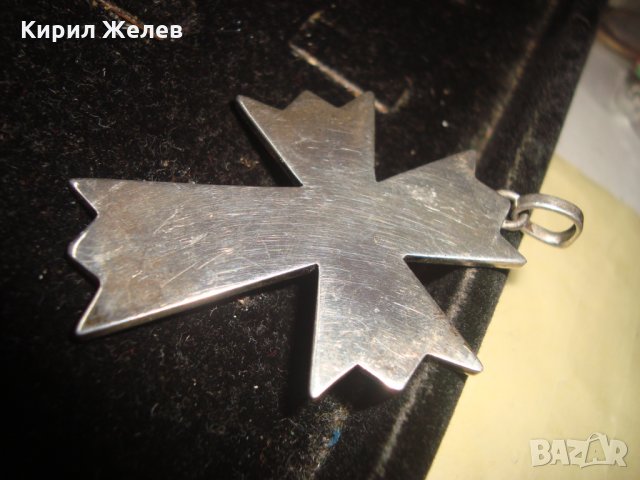 ПОСРЕБРЕН или СРЕБЪРЕН МАЛТИЙСКИ КРЪСТ МАГНИТ НЕ го ЛОВИ РЯДЪК 21673, снимка 6 - Колиета, медальони, синджири - 32690781