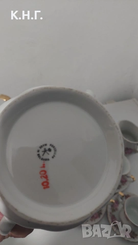 Стар български порцелан за чай, снимка 2 - Сервизи - 53249066