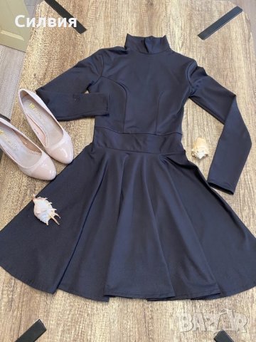 Черна, елегантна рокля, снимка 3 - Рокли - 28319645