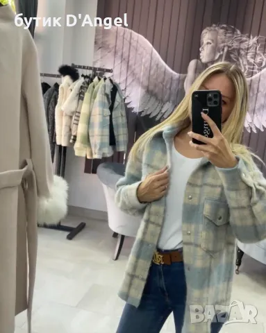 FOTEVA FASHION HOUSE връхна риза синя, снимка 8 - Ризи - 47438595