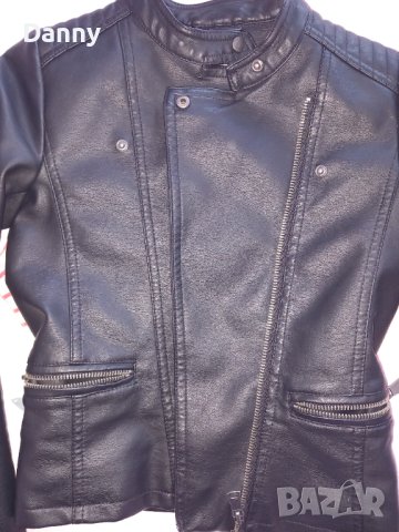 Кожено яке ONLY 140 см, снимка 2 - Детски якета и елеци - 44001219