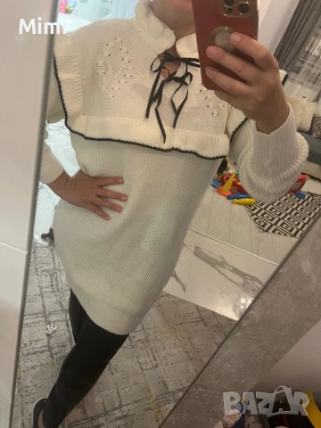 Плетена Туника/Рокля/Блузон S/M/L, снимка 3 - Якета - 47358915