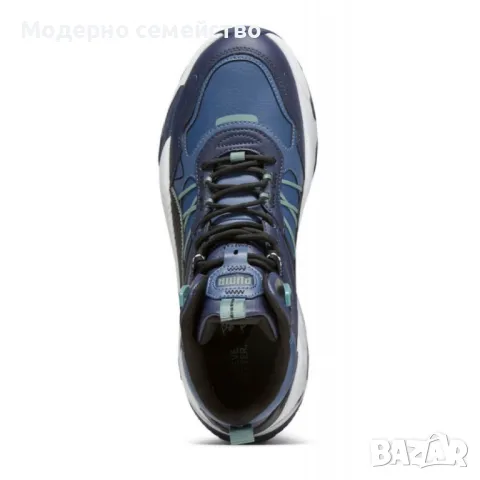 Мъжки спортни боти PUMA Trinity Mid Hybrid Leather Shoes Blue, снимка 4 - Мъжки боти - 48047725