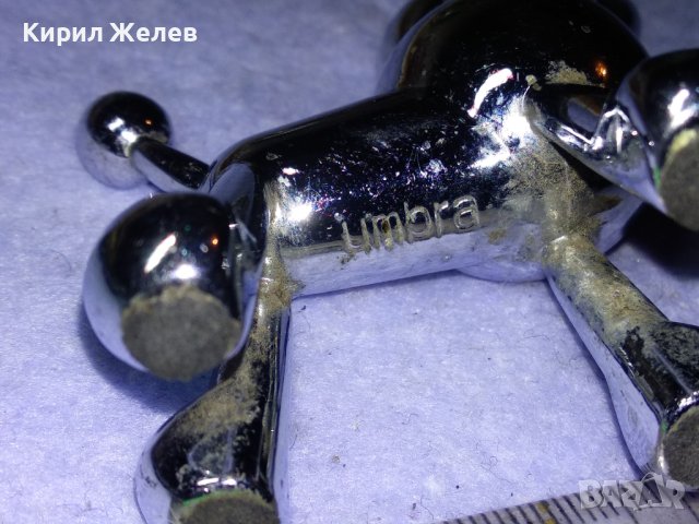 UMBRA Стара Маркова КАНАДСКА КОЛЕКЦИОНЕРСКА МЕДНА НИКЕЛИРАНА ФИГУРКА на ФРЕНСКИ ПУДЕЛ КРАСИВА 41413, снимка 6 - Колекции - 43650985