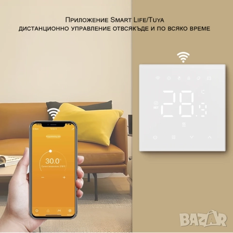 MIUCDA WiFi Програмируем термостат за водно подово отопление 3A, снимка 4 - Друга електроника - 50909107