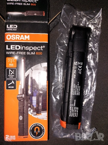 LED фенер с безжично зареждане OSRAM LEDinspect WIRE-FREE 6W 5700K LEDIL422, снимка 2 - Лед осветление - 53498808
