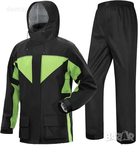 Мотоциклетен дъждобран Coutyuyi за мъже и жени, Водоустойчив, XXL