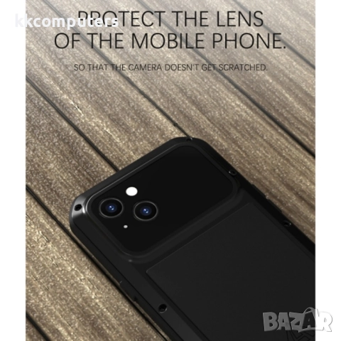 Apple iPhone 13 LOVE MEI Удароустойчив/Водоустойчив Калъф и Протектор, снимка 4 - Калъфи, кейсове - 52691652