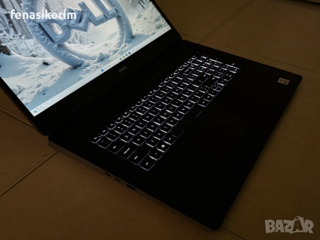 17.3' FHD IPS Core i7-10850H DELL Precision 7750 32GB DDR4/512GB NVMe/Nvidia RTX 5000 16GB/Бат 6ч, снимка 6 - Лаптопи за работа - 52802302