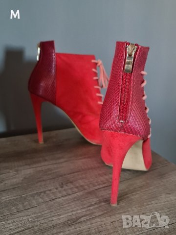 Уникални дамски обувки на ток с връзки , снимка 4 - Дамски обувки на ток - 43941209