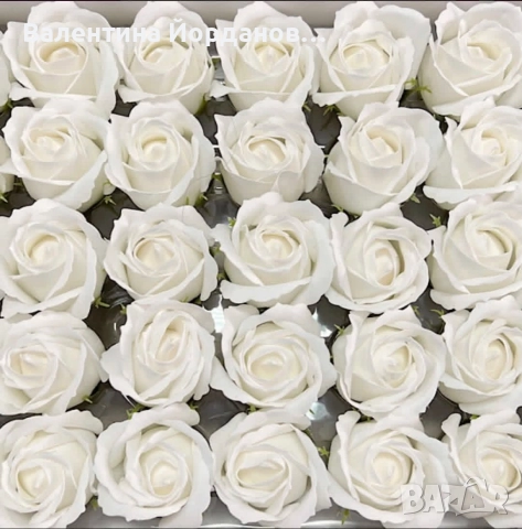 рози от пластичен сапун , снимка 3 - Изкуствени цветя - 52812733