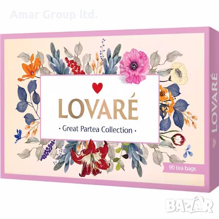 Чай Lovare, Great Patrea Collection, Черен и зелен, 18 вида х 5 броя