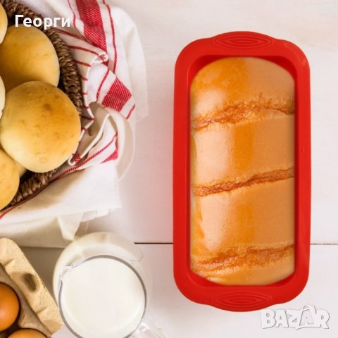 🍞 Силиконова тава: Печи вкусен хляб и сладкиши без залепване! 🍰Размер: 25,5 х 14см BAREPEPE, снимка 9 - Форми - 43544989