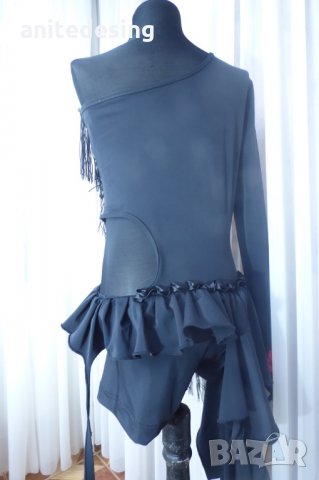 рокля за спортни танци комбинация между червено и черно, снимка 12 - Детски рокли и поли - 35098812