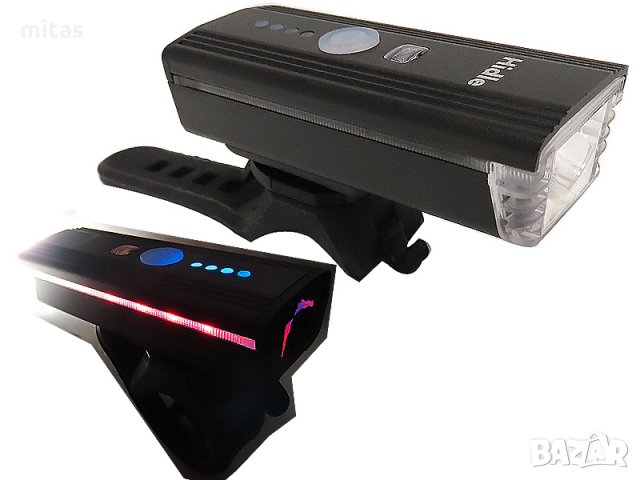 LED светлина за велосипед с електронен звънец и светлинен сензор HJ062, снимка 1 - Аксесоари за велосипеди - 28253859