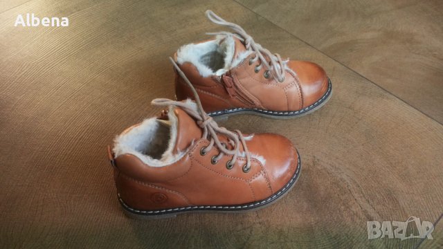 Ponny Leather Winter Shoes Размер EUR 25 детски с вата естествена кожа 23-14-S, снимка 1 - Детски обувки - 43295950