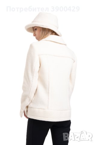 Дамско Късо Яке London - Екрю, снимка 3 - Якета - 43069157