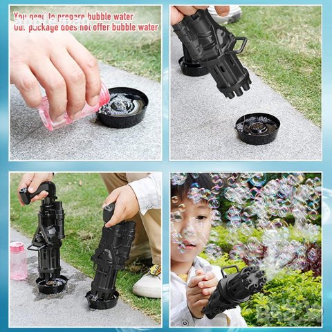 Пистолет за мехурени балони Bubble Machine Машина за балончета, снимка 7 - Други - 37545367
