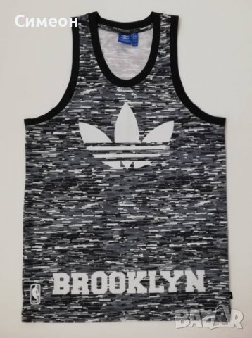 Adidas Originals NBA Brooklyn Nets оригинален потник S Адидас спорт