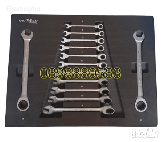 Шкаф-количка с инструменти с 7 рафта Kraftwelle, снимка 7 - Други инструменти - 51563385