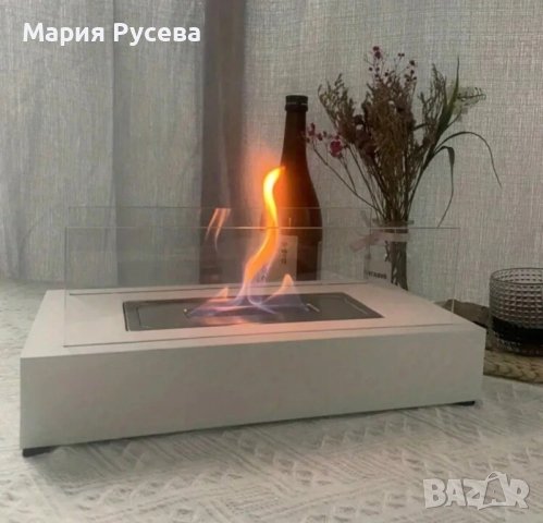 Биокамина за вкъщи или навън  черна /бяла , снимка 8 - Камини - 43512154