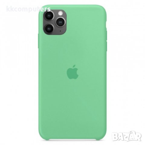 Силиконов кейс Silicone Case за Apple, За iPhone 11 (6.1), Ментов