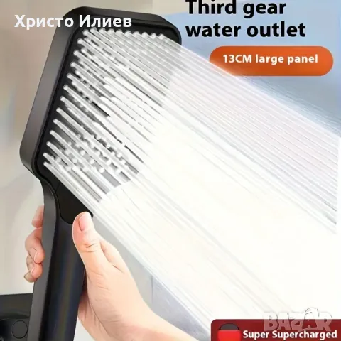 Душ система със стенен термостатен смесител Черен, снимка 10 - Душове - 47955082