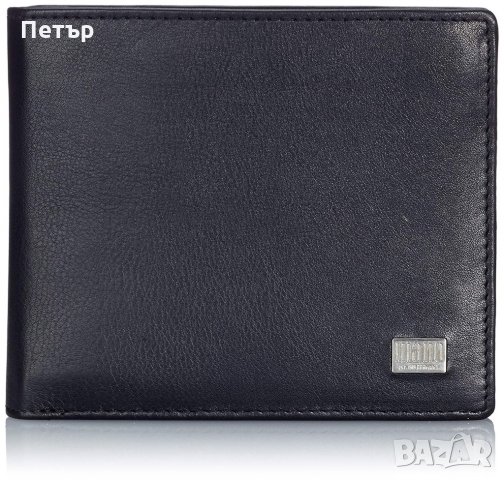 Mano 1919 LINEA "M15812" черен хоризонтален портфейл до 12 карти, снимка 2 - Портфейли, портмонета - 32739613