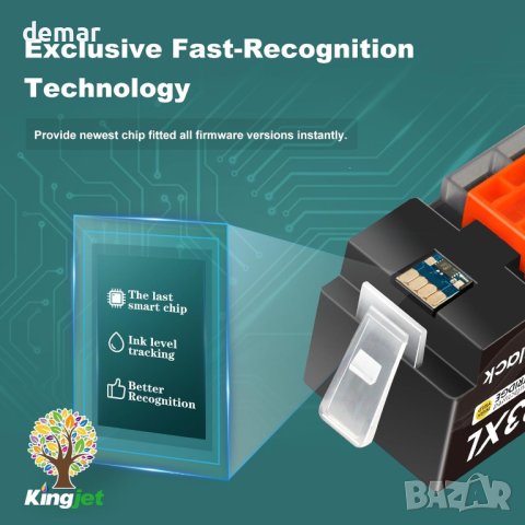 Касети с мастило KINGJET 903XL, съвместими с принтер HP OfficeJet Pro 6960 6950 6970, 4 пакета, снимка 7 - Принтери, копири, скенери - 43573113