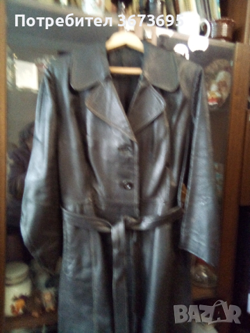 Дамско кожено палто , снимка 1 - Палта, манта - 44923950