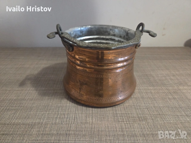 Мини медно менче, снимка 3 - Декорация за дома - 53140603