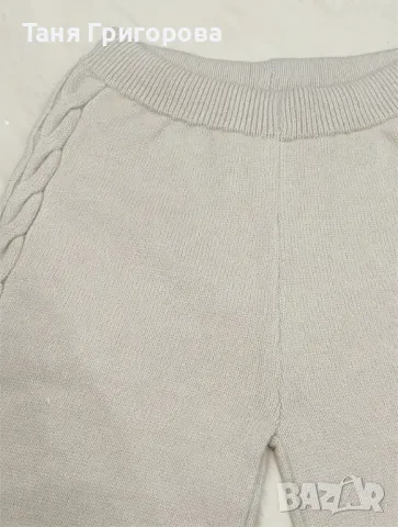 Зимен плетен комплект в бежово , снимка 5 - Комплекти - 49197207