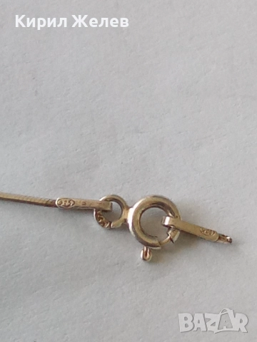 Сребърна карабинка закопчалка 50955, снимка 3 - Колиета, медальони, синджири - 52243760