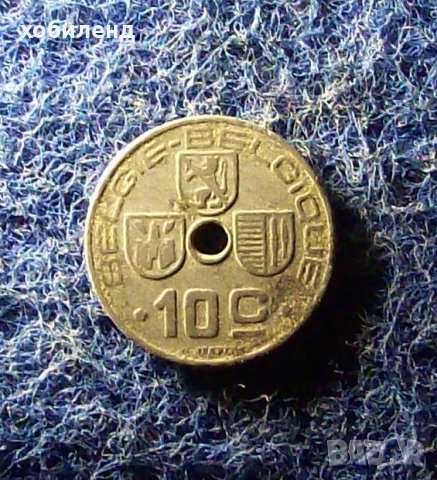 10 цента Белгия 1944 - цинк, снимка 1 - Нумизматика и бонистика - 26485184