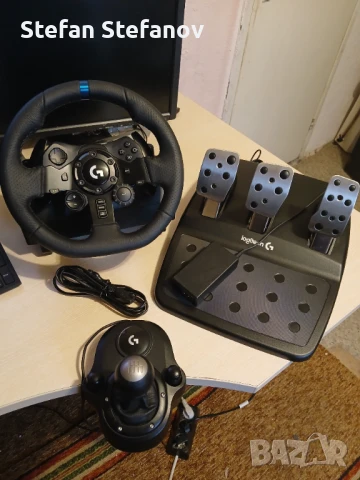 С ГАРАНЦИЯ! Logitech G923 Force Feedback волан със скорости за PC и PS PlayStation 4 5 Pro Slim FAT, снимка 6 - Джойстици и геймпадове - 51345890