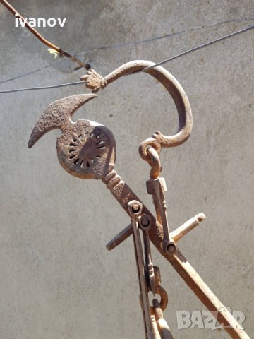 Стар кован кантар №1, снимка 7 - Антикварни и старинни предмети - 40535358