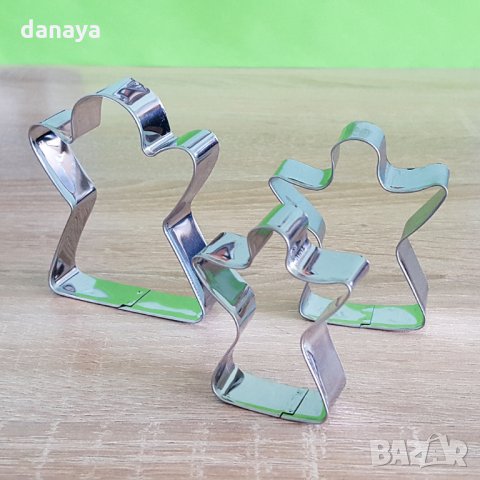 1360 Метални резци за сладки Момиченце комплект от 3 броя формички, снимка 4 - Форми - 27886840