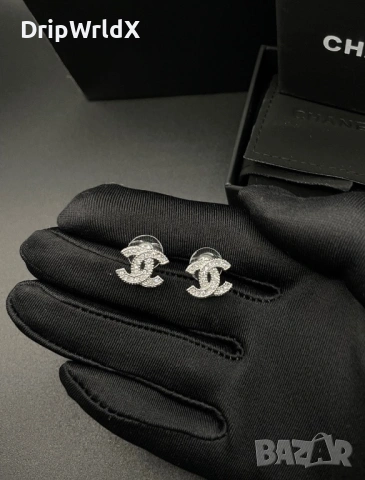 Chanel CC Дамски Обеци Пълен Комплект Чисто Нови, снимка 5 - Обеци - 53289118