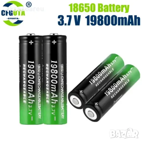 2 бр. нови бързо зареждащи се батерии 18650 с високо качество 9800 mah 3.7V 18650 Li-ion батерия за, снимка 13 - Оригинални батерии - 47692511