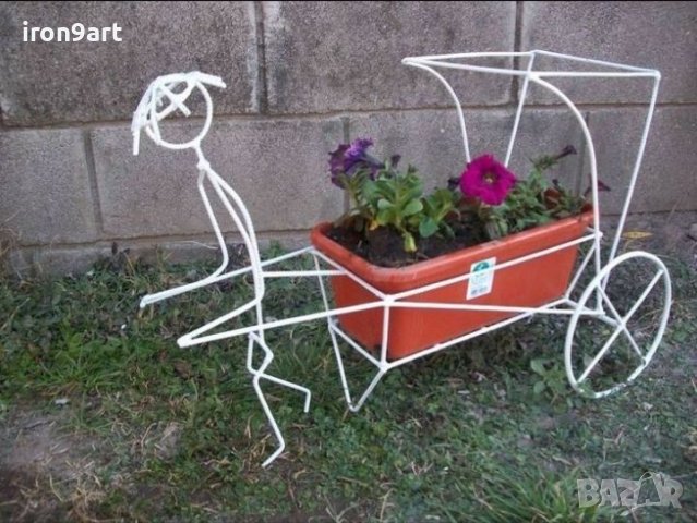 Цветарници и стойки за цветя и саксии от ковано желязо, снимка 17 - Други стоки за дома - 40378194