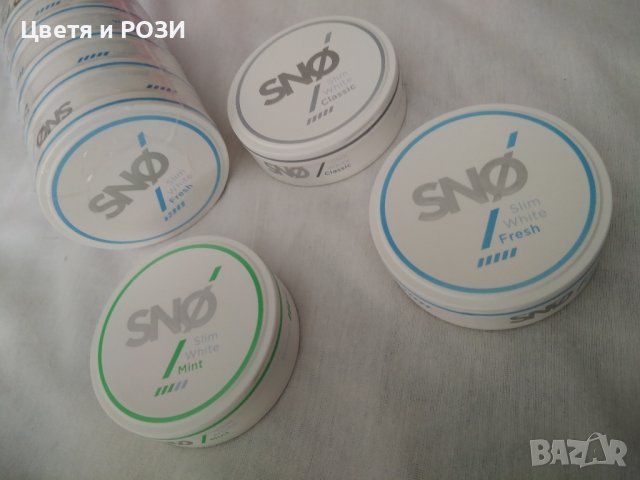 Никотинови пакетчета SNO Slim White Nicotine пауч 
 