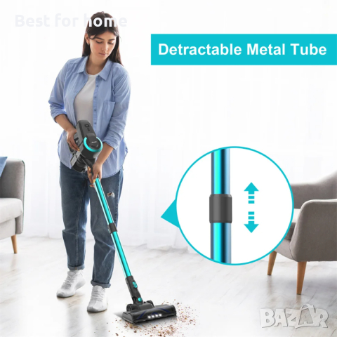 Мощна акумулаторна прахосмукачка с турбо четка Chunhua JH656, снимка 8 - Прахосмукачки - 44905722